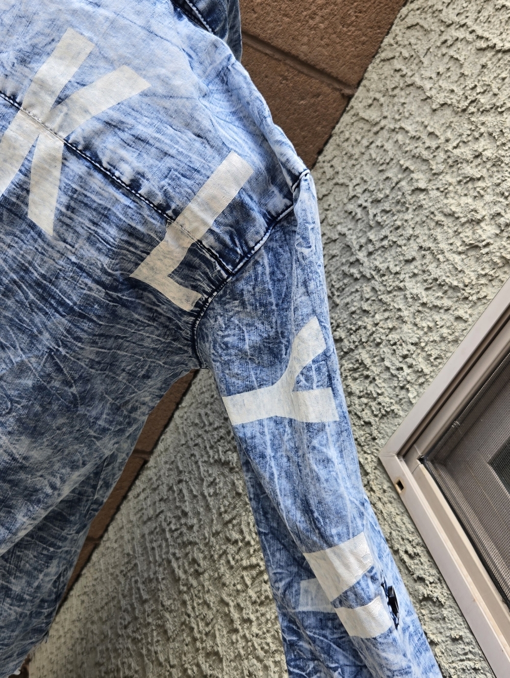 Thrill Jeans Brooklyn Light Blue Acid-Wash Denim Shirt Dress - Picture 5 of 9